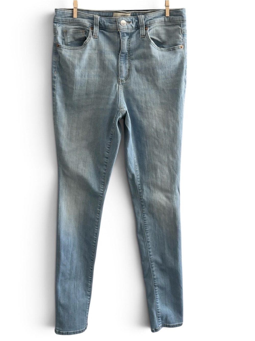 Universal Thread High Rise Skinny Jeans Size 8/29L Light Wash Stretch